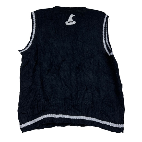 Vintage 80’s Halloween Graphic Embellished Embroidered Sweater Vest - Picture 2 of 3